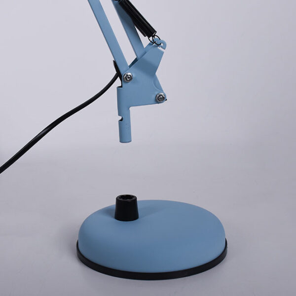 Candeeiro de mesa ANTIGONA articulado 1xE27 C.15,5xAlt.Reg.cm azul celeste mate - Image 3