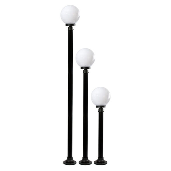 Pilar AMBIENTE IP44 1xE27 Alt.160xD.25cm Preto/Branco - Image 2