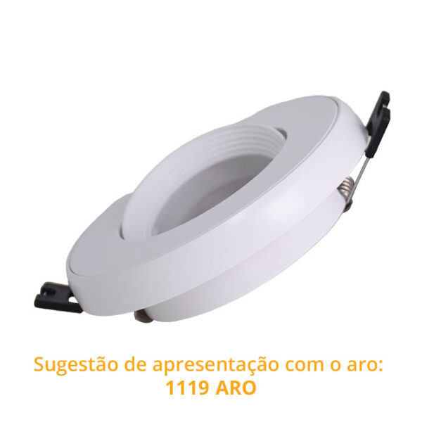 Aro de encastrar ONIRO redondo Alt.2,5xD.9cm policarbonato (PC) branco - Image 3