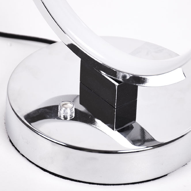 Candeeiro de mesa DRAGON 12W LED 3800lm 4000K Alt.45xD.18cm cromado - Image 3