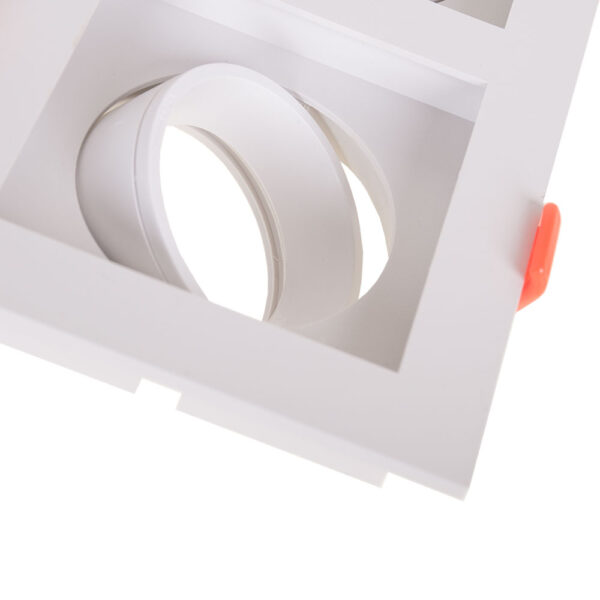Aro de encastrar HECATE 3xGU10/GU5.3 (MR16) C.27,2xL.10,2xAlt.3,6cm em PC Branco - Image 2
