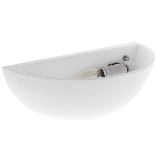 Aplique ELINE 1xE14 C.30xL.15xAlt.10cm em gesso branco - Image 2