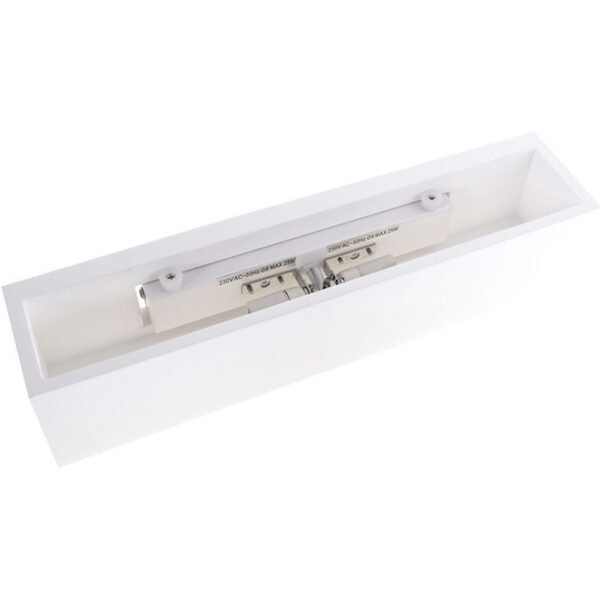 Aplique EMMY 2xG9 C.35,3xL.8,0xAlt.7,5cm em gesso branco - Image 2