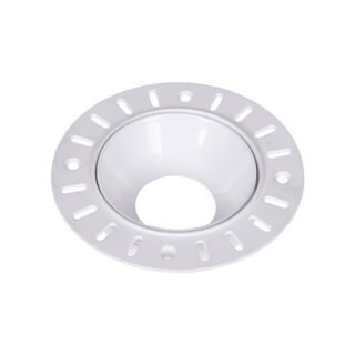 Aro de encastrar ONASSIS redondo para gesso cartonado Alt.4xD.11cm policarbonato (PC) branco