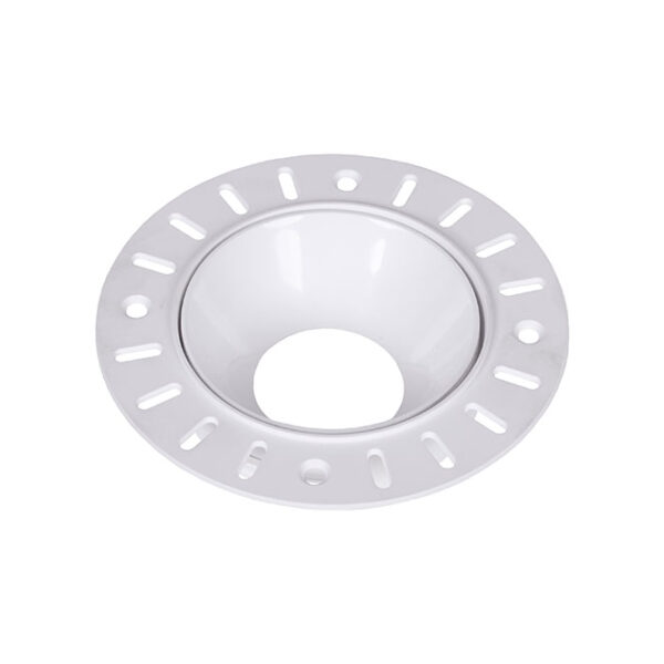Aro de encastrar ONASSIS redondo para gesso cartonado Alt.4xD.11cm policarbonato (PC) branco