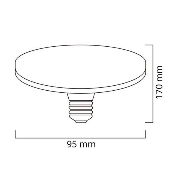 Lâmpada E27 (grosso) SURF EASY LED 24W 4000K 2500lm 120° Branca - Image 2