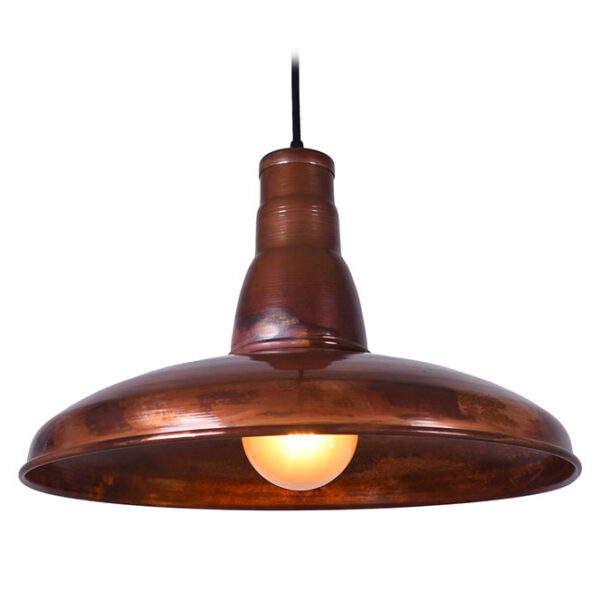 Suspensão COPPER 1xE27 Alt.Reg.xD.48,5cm em cobre com acabamento liso rústico - Image 3
