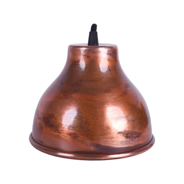 Suspensão COPPER 1xE27 Alt.Reg.xD.17,5cm em cobre com acabamento liso rústico - Image 2