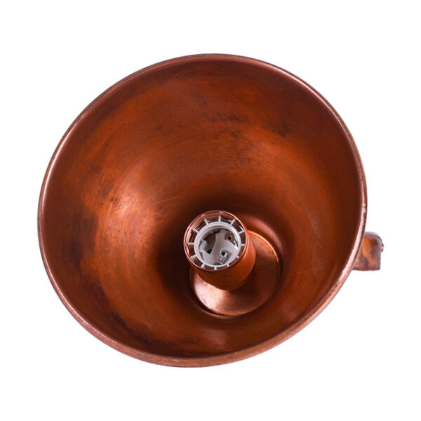 Suspensão COPPER 1xE27 Alt.Reg.xD.17,5cm em cobre com acabamento liso rústico - Image 3