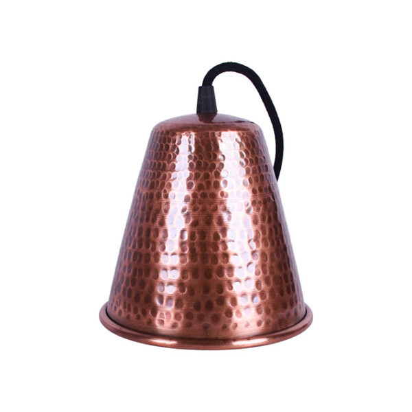 Suspensão COPPER 1xE27 Alt.Reg.xD.15,5cm em cobre com acabamento martelado brilhante - Image 2