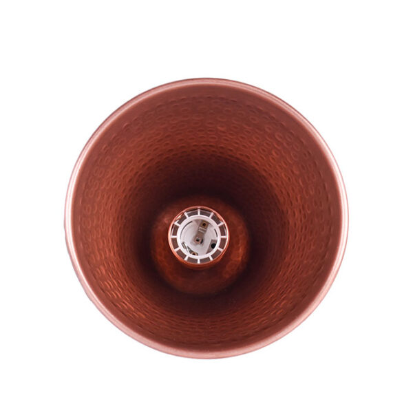 Suspensão COPPER 1xE27 Alt.Reg.xD.15,5cm em cobre com acabamento martelado brilhante - Image 3
