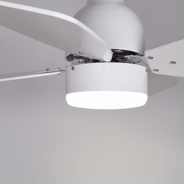 Ventoinha de tecto FRESCO branca, 4 palas reversíveis, 16W LED 4000K, Alt.35xD.81cm - Image 3