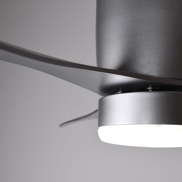 Ventoinha de tecto NASIM prata, 3 palas, 16W LED 4000K, Alt.22xD.132cm - Image 3