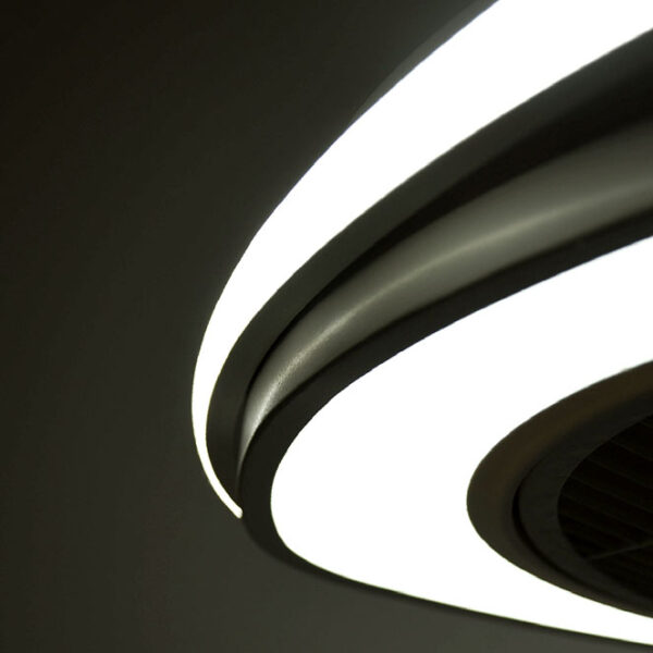 Ventoinha de tecto GENEVA castanha, 5 palas, 70W LED 3000-6500K, Alt.23xD.53,5cm - Image 2