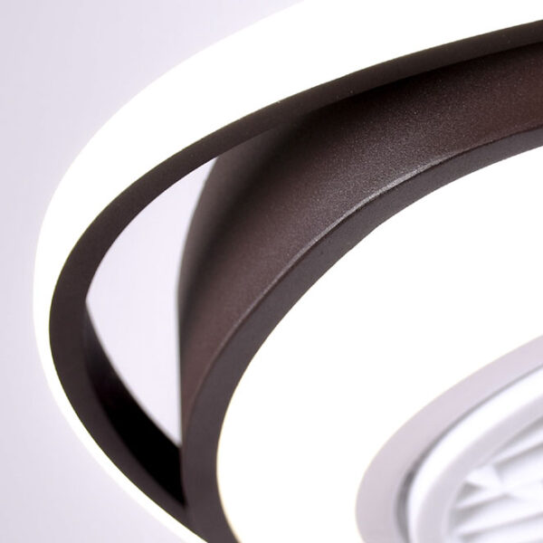 Ventoinha de tecto GENEVA castanha, 5 palas, 70W LED 3000-6500K, Alt.23xD.53,5cm - Image 3