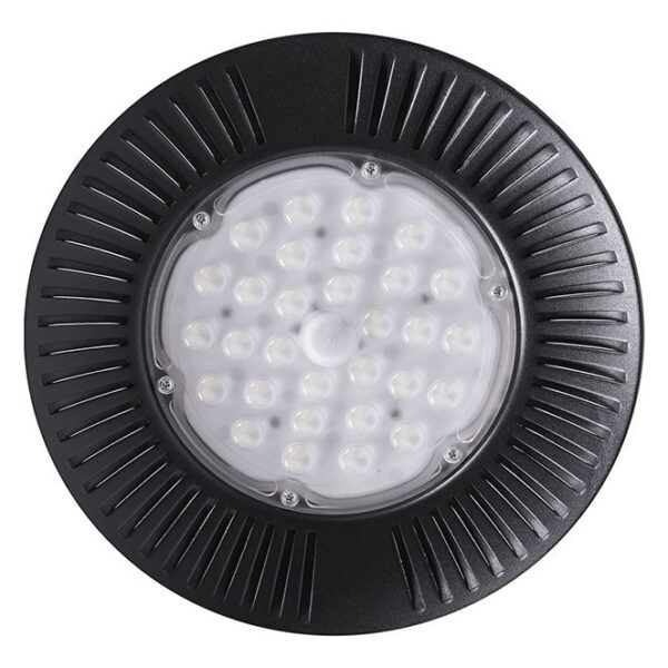 Campânula ECOVISION IP65 1x100W LED 8000lm 6400K 90° Alt.12xD.30cm preto - Image 2