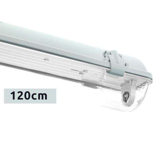Armadura estanque LINESTA IP65 1xG13 T8 LED 120cm C.126xL.8,0xAlt.9,0cm cinzento - Image 2