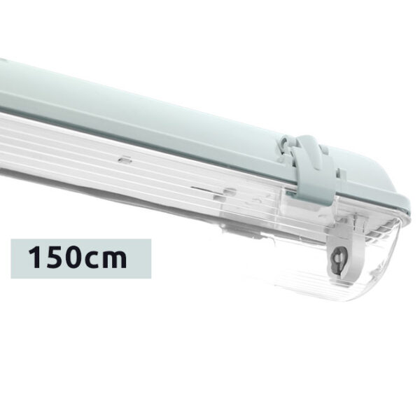 Armadura estanque LINESTA IP65 1xG13 T8 LED 150cm C.156xL.8,0xAlt.9,0cm Cinzento - Image 2