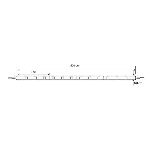 Fita LED SENSATION COB 24Vdc 12W LED 2700K 1200lm/m 5m/rolo - Image 2