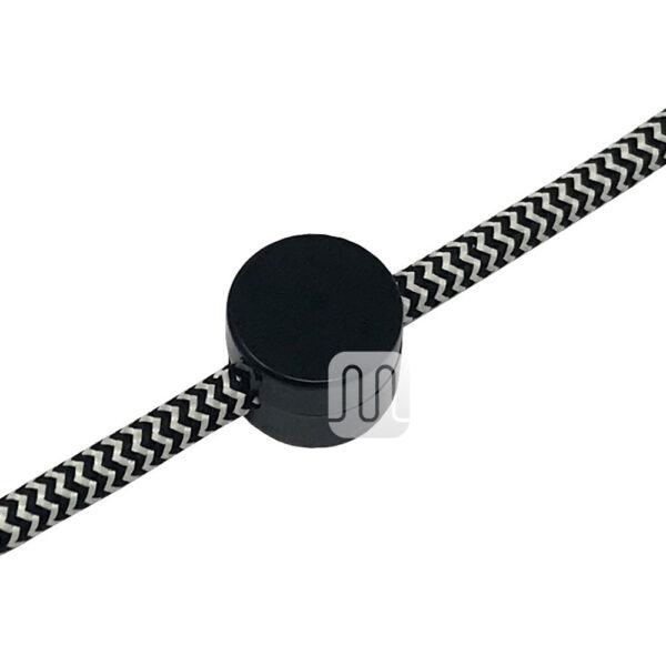 Isolador guia redondo em plástico preto - Image 2