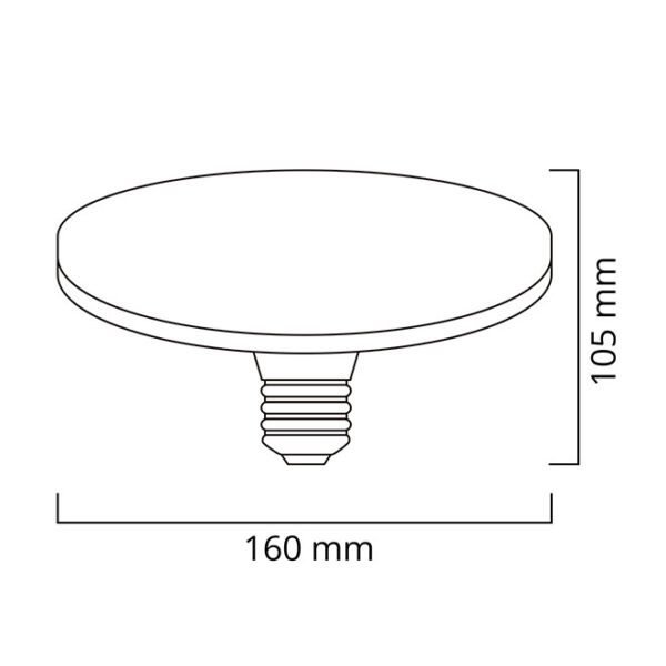 Lâmpada E27 (grosso) SURF EASY LED 28W 4000K 2000lm 120°Branca - Image 2