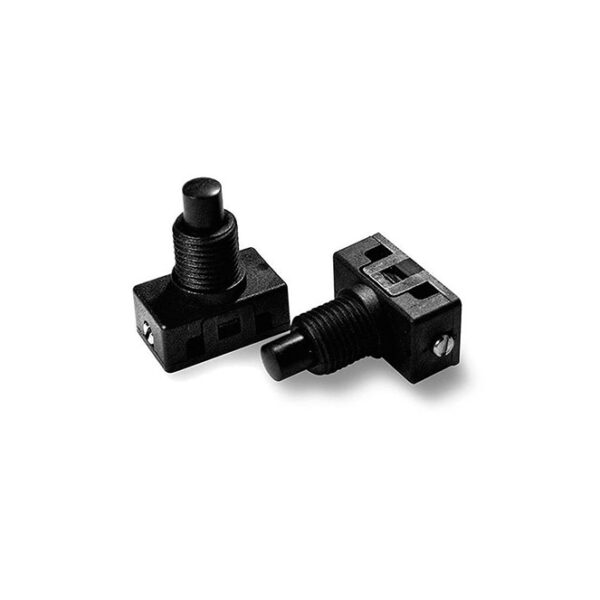 Interruptor de botão preto, Alt.30, 5mm sem chapéu, em resina termoplástica - Image 2