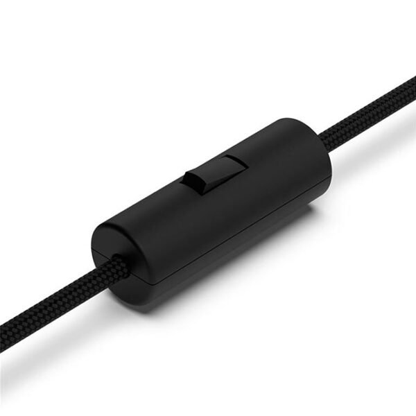 Interruptor de mão unipolar cilíndrico preto, em resina termoplástica - Image 2