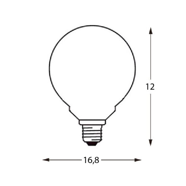 Lâmpada E27 (grosso) Globo DURAMAX LED D120 28W 3000K 2400lm - Image 2