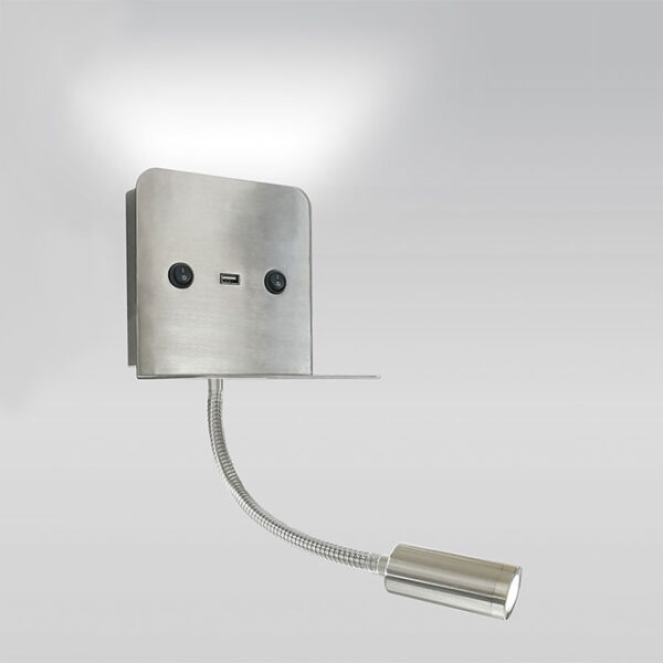 Aplique 9252 7W LED 490lm 4000K C.13xL.8,3cm níquel - Image 2