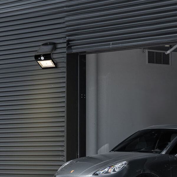 Aplique solar SOLARIS IP65 1,5W 220lm LED 6000K+LED traseiro 4000K C.9,65xL.7,94xAlt.14,49cm branco - Image 2