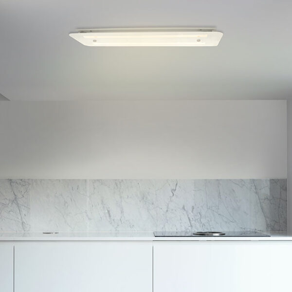 Plafond TANZANITA 2xG13 T8 LED 60cm C.68xL.20xAlt.4cm Branco - Image 2