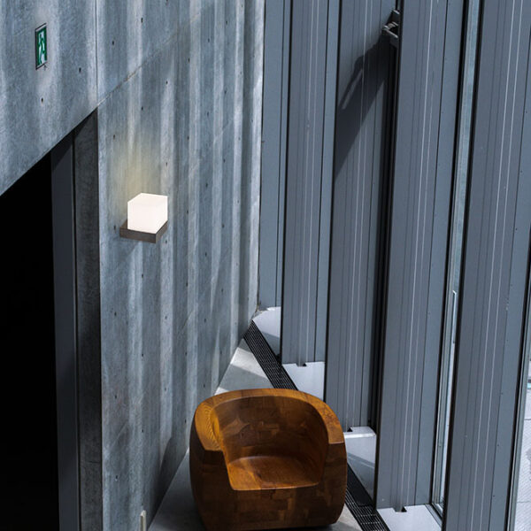 Aplique AVE IP54 1x7W LED 545lm 4000K C.11xL.15xAlt.13,5cm Antracite/Branco - Image 2