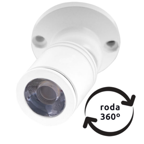 Foco orientável MELVIN redondo 1W LED 70lm 3000K Alt.4xD.3cm Branco - Image 3