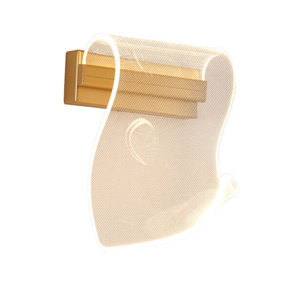 Aplique CLAIRE 16W LED 1440lm 3200/4000/6000K C.28xL.14xAlt.18cm dourado - Image 3