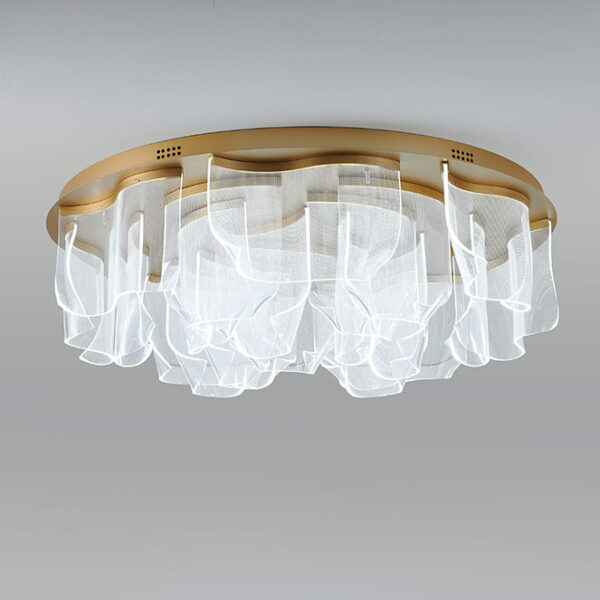 Plafond CLAIRE 268W LED Alt.32.xD.90cm dourado - Image 2
