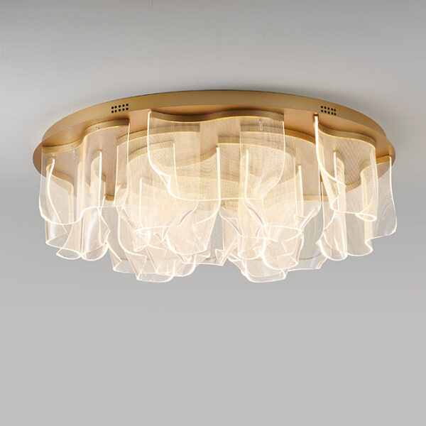 Plafond CLAIRE 268W LED Alt.32.xD.90cm dourado - Image 3