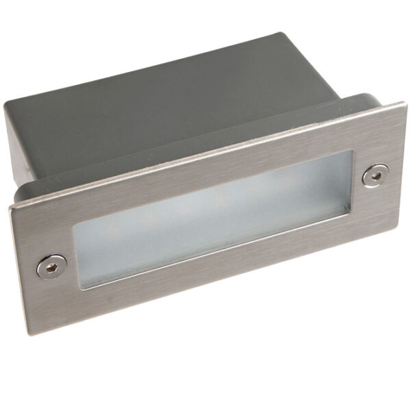Aplique de encastrar MAGNUS IP44 1,2W LED 45lm 3000K C.11xL.4,5xAlt.5,5cm alumínio - Image 2