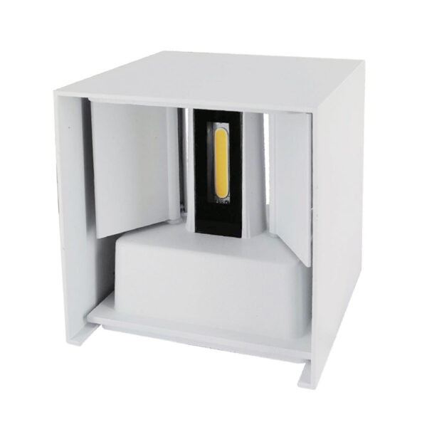 Aplique SOR IP65 2x5W LED 800lm 6500K C.10xL.10xAlt.10cm branco - Image 3