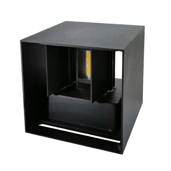 Aplique SOR IP65 2x5W LED 800lm 3000K C.10xL.10xAlt.10cm preto - Image 2