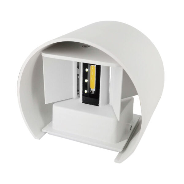 Aplique SALAS IP65 2x3W LED 500lm 3000K C.14xL.12xAlt.10cm branco - Image 2