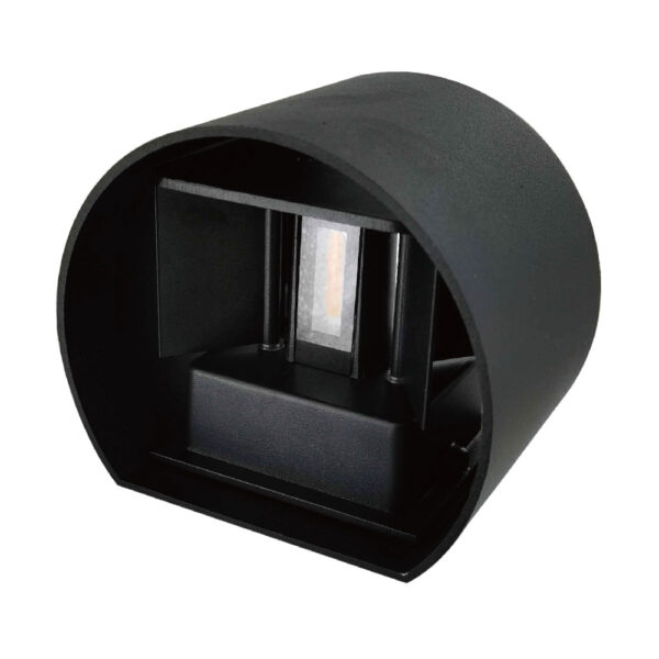 Aplique SALAS IP65 2x3W LED 500lm 3000K C.14xL.12xAlt.10cm preto - Image 2