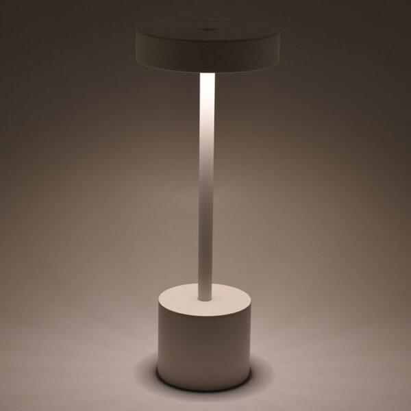 Candeeiro de mesa CANDY IP54 1x2W LED 230lm 3000K Alt.30xD.11,8cm branco, com carregador e cabo USB - Image 2