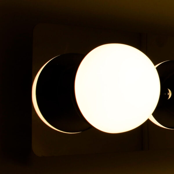 Aplique SIRLA 1x5WLED 550lm 4000K IP44 C.12xL.11xAlt.12cm cromado - Image 2