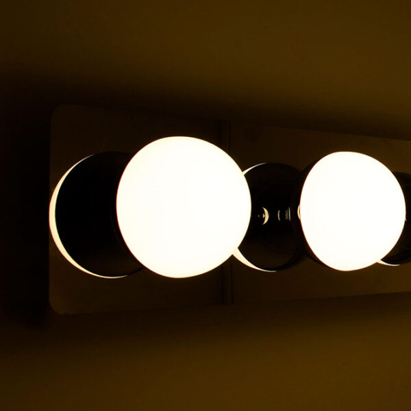Aplique SIRLA 2x5W LED 1100lm 4000K IP44 C.10xL.5xAlt.10cm cromado - Image 2