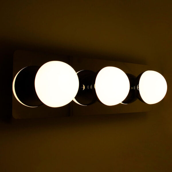 Aplique SIRLA 3x5W LED 1650lm 4000K IP44 C.10xL.5xAlt.10cm cromado - Image 2