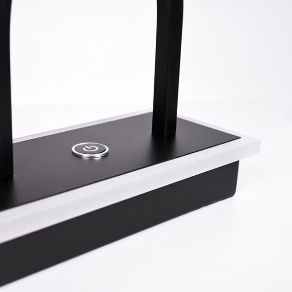 Base para candeeiro de mesa TROFA 1xE27+1x6W LED 4000K C.22xL.10xAlt.35cm preto - Image 3