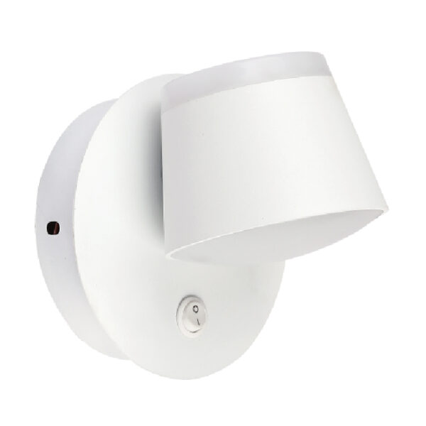 Aplique MYRIAM 10W LED 625lm 3000K C.12xL.12,8xAlt.12cm branco
