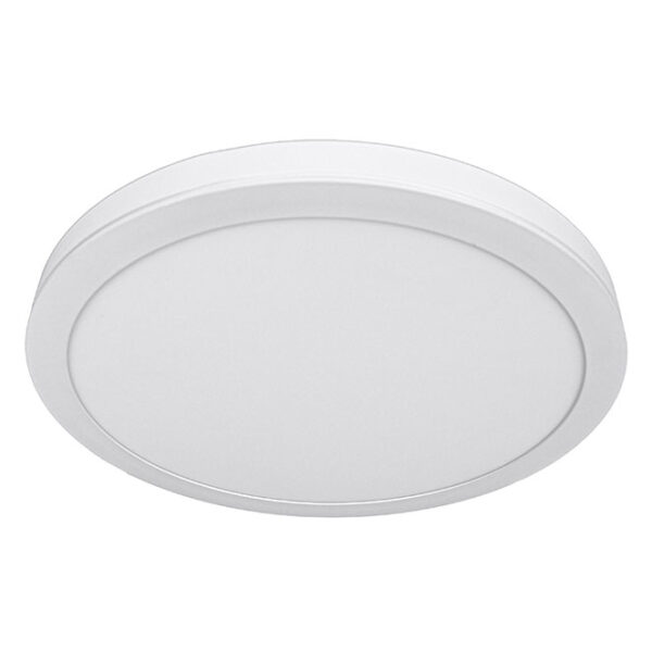 Painel de superficie ERASMUS redondo 32W LED 2560lm 3000K Alt.2,4xD.40cm Branco - Image 2