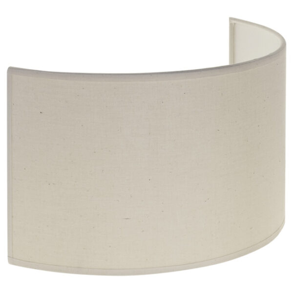 Abat-jour CIPRIOTA redondo tela PVC8886 com encaixe E27 C.30xL.14xAlt.17cm natural (cru) - Image 2