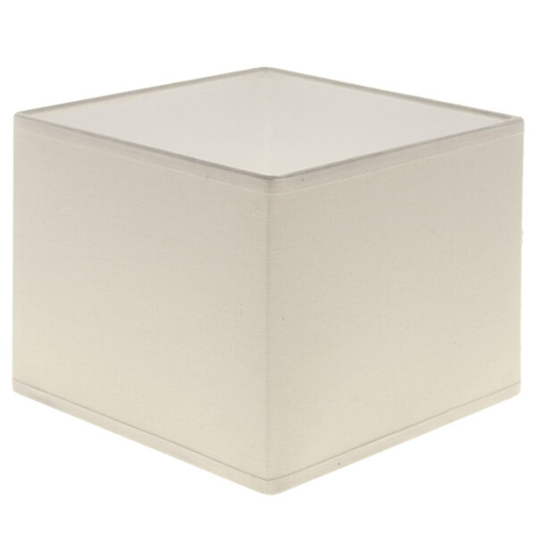 Abat-jour ESPANHOL quadrado com encaixe E14 C.16xL.16xAlt.13cm natural (cru) - Image 2